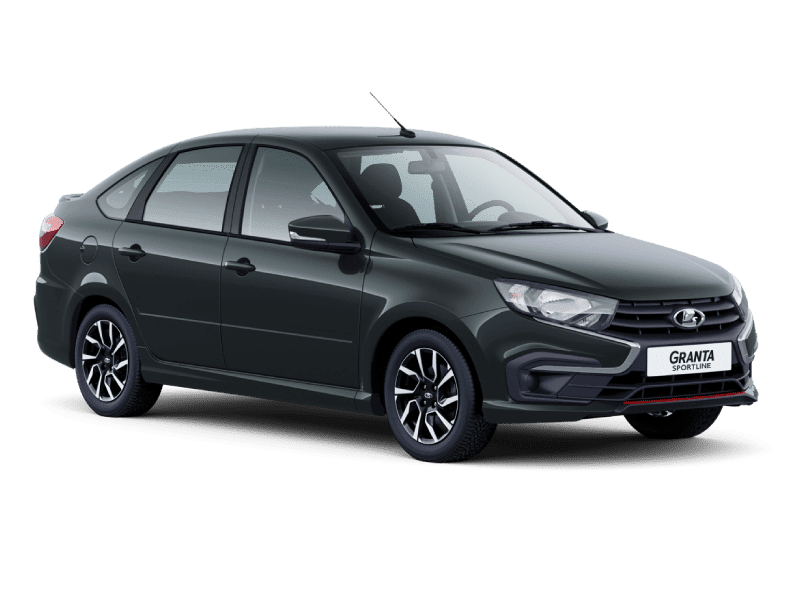 Купить Lada Granta Sportline Лифтбек в Уфе - СЕРЕБРИСТО-ТЕМНО-СЕРЫЙ "БОРНЕО" (633) - МЕТАЛЛИК